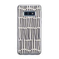 Moroccan stripes: Samsung Galaxy S10e Transparant Hoesje