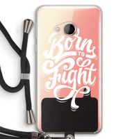 Born to Fight: HTC U Play Transparant Hoesje met koord