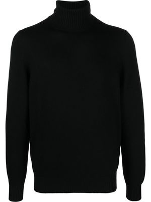 Fileria pull en laine vierge à col roulé - Noir