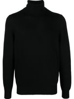 Fileria pull en laine vierge à col roulé - Noir