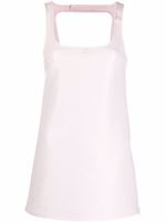 Courrèges robe courte texturée - Rose