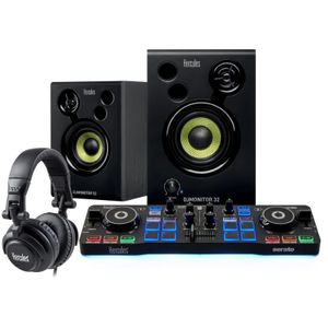 Hercules DJ Starter Kit (DJ Controller, Speakers en DJ Koptelefoon)
