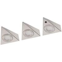 Enzo LED driehoek spot set a3 | 7,5W | IR Sensor | 3000K | gesch. staal - 5018355 - thumbnail