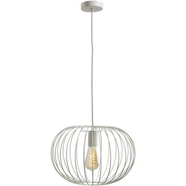 Hanglamp Jade - lichtgrijs - 120x26xØ38 cm - Leen Bakker