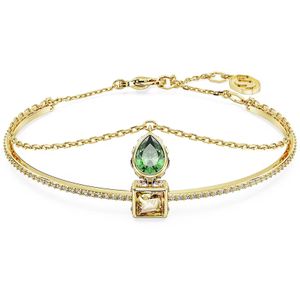 Swarovski 5662924 Armband Stilla goudkleurig-geel-groen-wit 16,5-19 cm