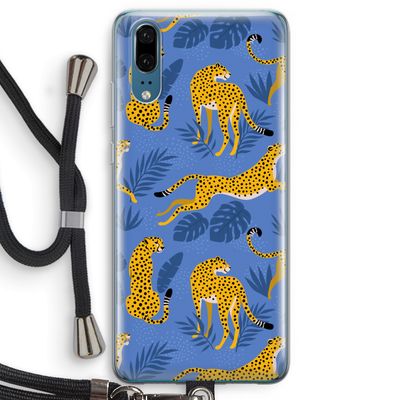 Luipaard: Huawei P20 Transparant Hoesje met koord