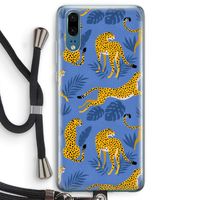 Luipaard: Huawei P20 Transparant Hoesje met koord