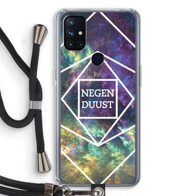 Negenduust ruimte: OnePlus Nord N10 5G Transparant Hoesje met koord