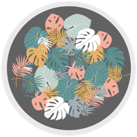 Vinyl vloerkleed Bloemen en planten Tropisch blad
