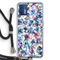Hibiscus Flowers: Motorola Moto G9 Plus Transparant Hoesje met koord