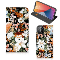 Smart Cover voor iPhone 12 Pro Max Dark Flowers