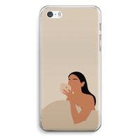 Fresh coffee: iPhone 5 / 5S / SE Transparant Hoesje