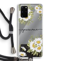 Daisies: Samsung Galaxy S20 Plus Transparant Hoesje met koord