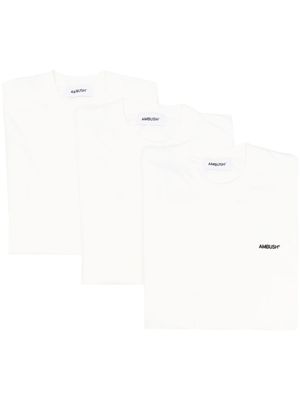 AMBUSH t-shirt à logo brodé - Blanc