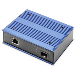 Digitus DN-652104-1 netwerk media converter 1000 Mbit/s Zwart, Blauw