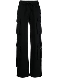 Blumarine pantalon droit en coton à poches cargo - Noir