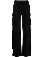 Blumarine pantalon droit en coton à poches cargo - Noir