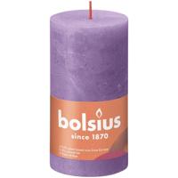 Bolsius rustiek stompkaars 130/68 violet