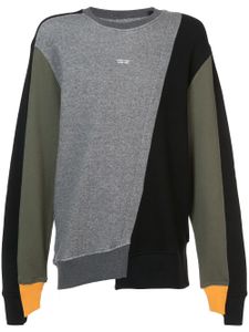 Mostly Heard Rarely Seen sweat colour block - Gris