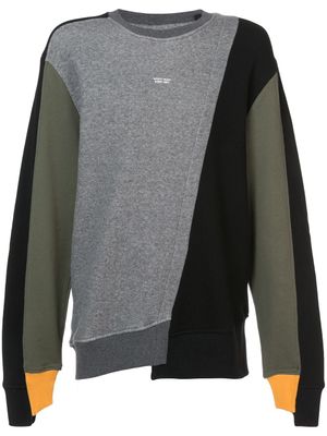 Mostly Heard Rarely Seen sweat colour block - Gris