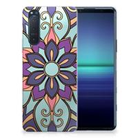 Sony Xperia 5II | TPU Case | Purple Flower