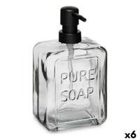 Zeepdispenser Berilo Pure Soap Zwart Kristal Plastic 570 ml 10 x 18 x 6 cm (6 Stuks)
