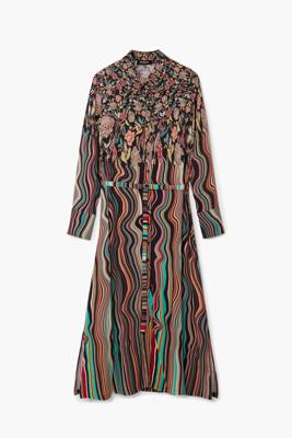 Midi overhemdjurk - MATERIAL FINISHES - L