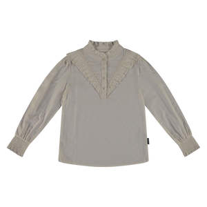 Vinrose Meisjes blouse - Egret