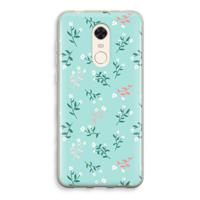 Small white flowers: Xiaomi Redmi 5 Transparant Hoesje - thumbnail