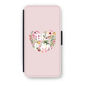 GRL PWR Flower: iPhone 8 Plus Flip Hoesje