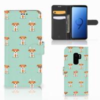 Samsung Galaxy S9 Plus | Telefoonhoesje | Met pasjeshouder | Pups
