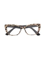 Dolce & Gabbana Kids lunettes de vue imprimées à monture papillon - Noir