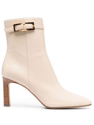 Sergio Rossi bottines Nora 95 mm en cuir - Tons neutres