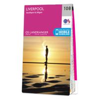 Wandelkaart - Topografische kaart 108 Landranger Liverpool, Southport & Wigan | Ordnance Survey - thumbnail