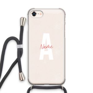 Strawberry Milkshake: iPhone 8 Transparant Hoesje met koord