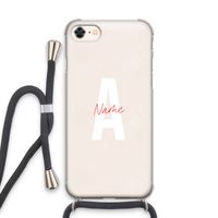 Strawberry Milkshake: iPhone 8 Transparant Hoesje met koord