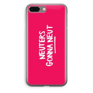 Neuters (roze): iPhone 8 Plus Transparant Hoesje