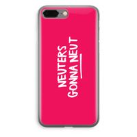 Neuters (roze): iPhone 8 Plus Transparant Hoesje