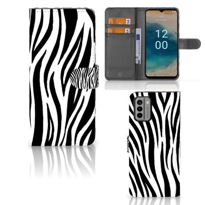 Nokia G22 | Telefoonhoesje | Met pasjeshouder | Zebra
