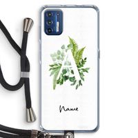 Green Brush: Motorola Moto G9 Plus Transparant Hoesje met koord