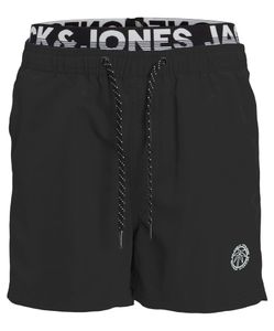 Jack & Jones Jack & Jones Plus Size Zwemshorts Heren JPSTFIJI Dubbele Waistband Zwart