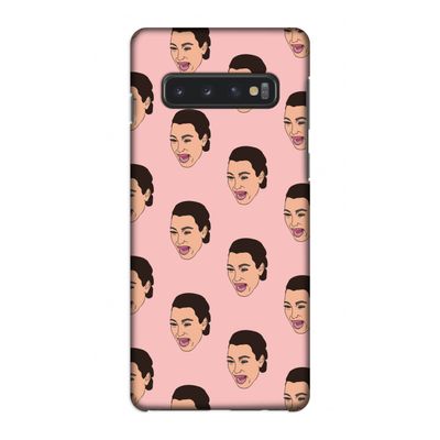 Ugly Cry Call: Samsung Galaxy S10 4G Volledig Geprint Hoesje