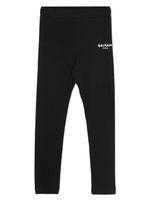 Balmain Kids legging en coton à logo imprimé - Noir - thumbnail