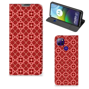 Motorola Moto G9 Power Hoesje met Magneet Batik Rood