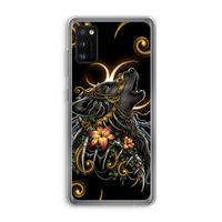 Huilende Wolf: Samsung Galaxy A41 Transparant Hoesje