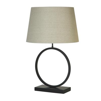 Searchlight TafellampElegant zwart met creme kap - EU93101NA