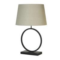 Searchlight TafellampElegant zwart met creme kap - EU93101NA