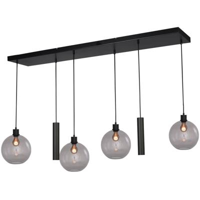 Masterlight HanglampLazise 4x Ø 25cm en 2x GU10 zwart - 2641-050513025625RB2