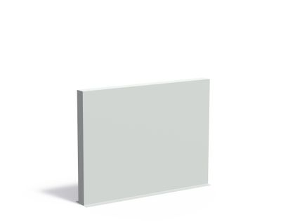 Polyester muur 200x15x150cm.