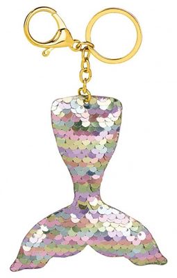 Moses sleutelhanger zeemeerminstaart 7 cm zilver/roze Moses sleutelhanger zeemeerminstaart 7 cm zilver/roze